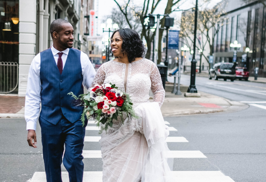 Downtown Ann Arbor Vinology Winter Wedding | Nikita + Rod