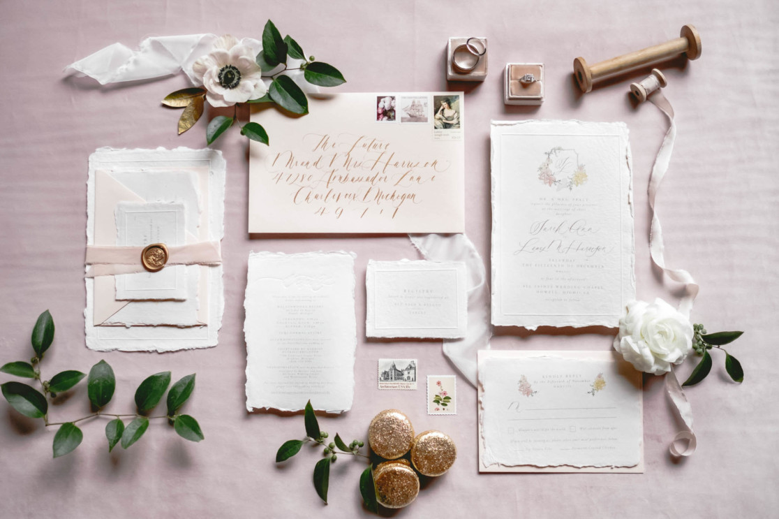 Romantic Winter Wedding at Waldenwoods | Howell Michigan Wedding Photographer